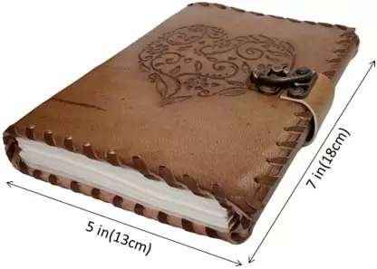 Leather Journal Diary with metal lock vintage Journal handmade 200 pages white unruled|travel Diary|personal journal -21