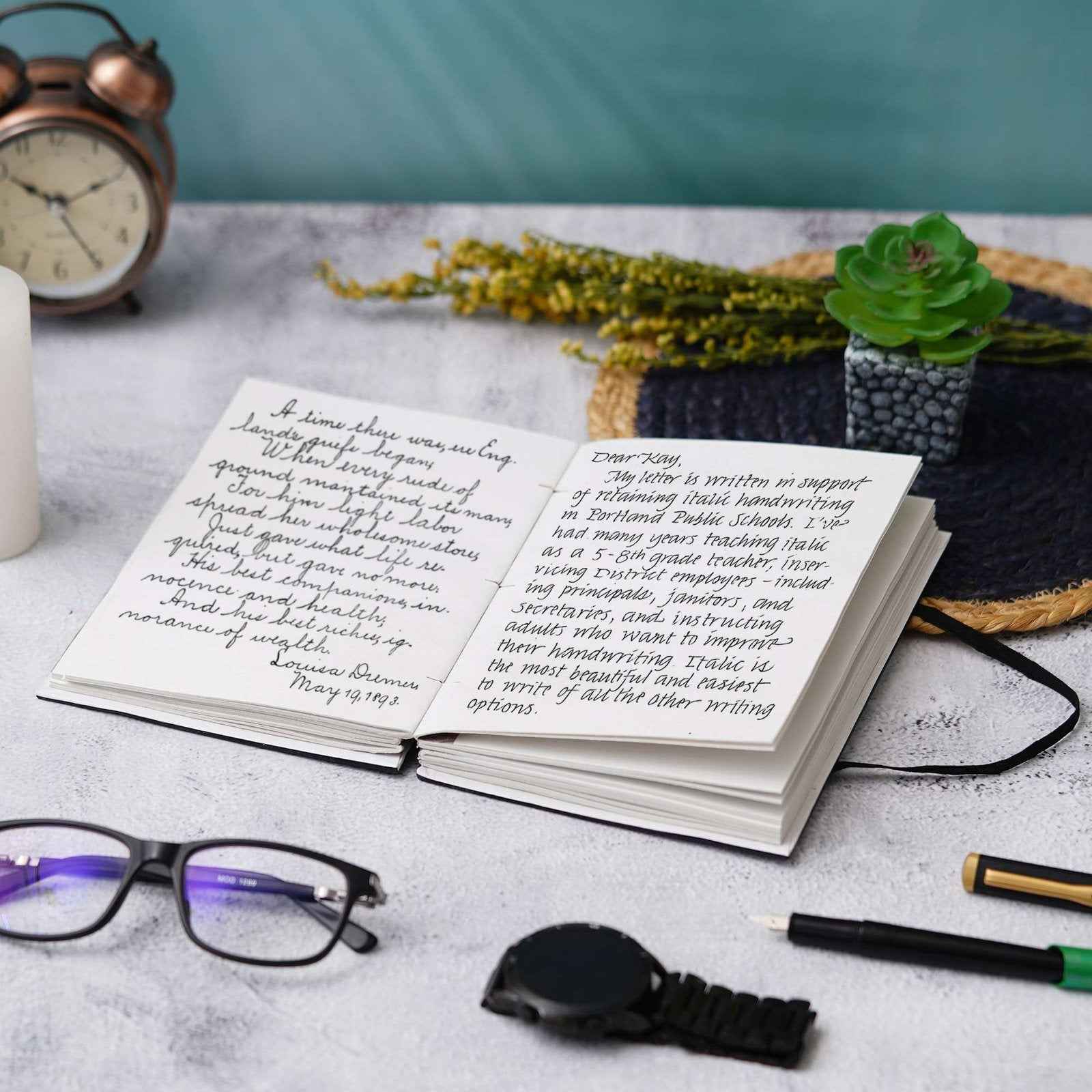 Handmade Classic Printed Cardboard Writing Diary for Different Purposes String Closure -2