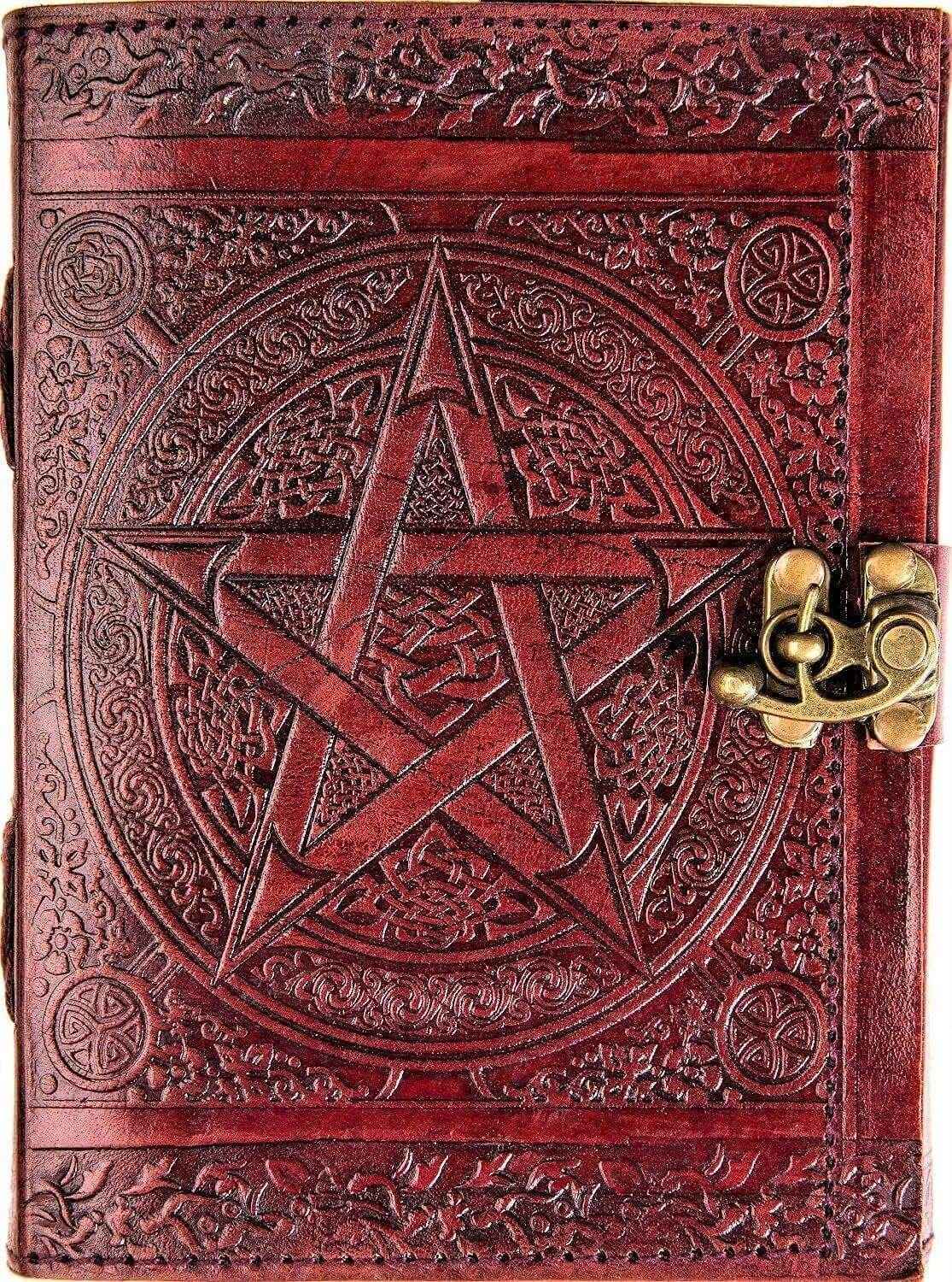 Leather Journal Diary with metal lock vintage Journal handmade 200 pages white unruled|travel Diary|personal journal -14