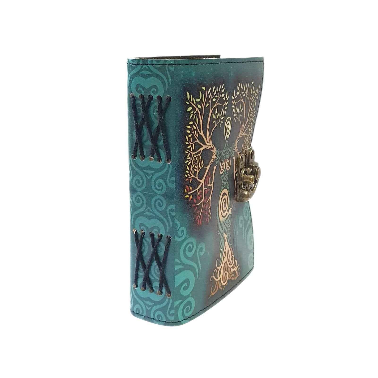 Genuine Leather Diary-Vintage Handmade Leather Journal-Premium Antique LOCK Closure-200 Handmade Deckle Edge Antique Pages -8