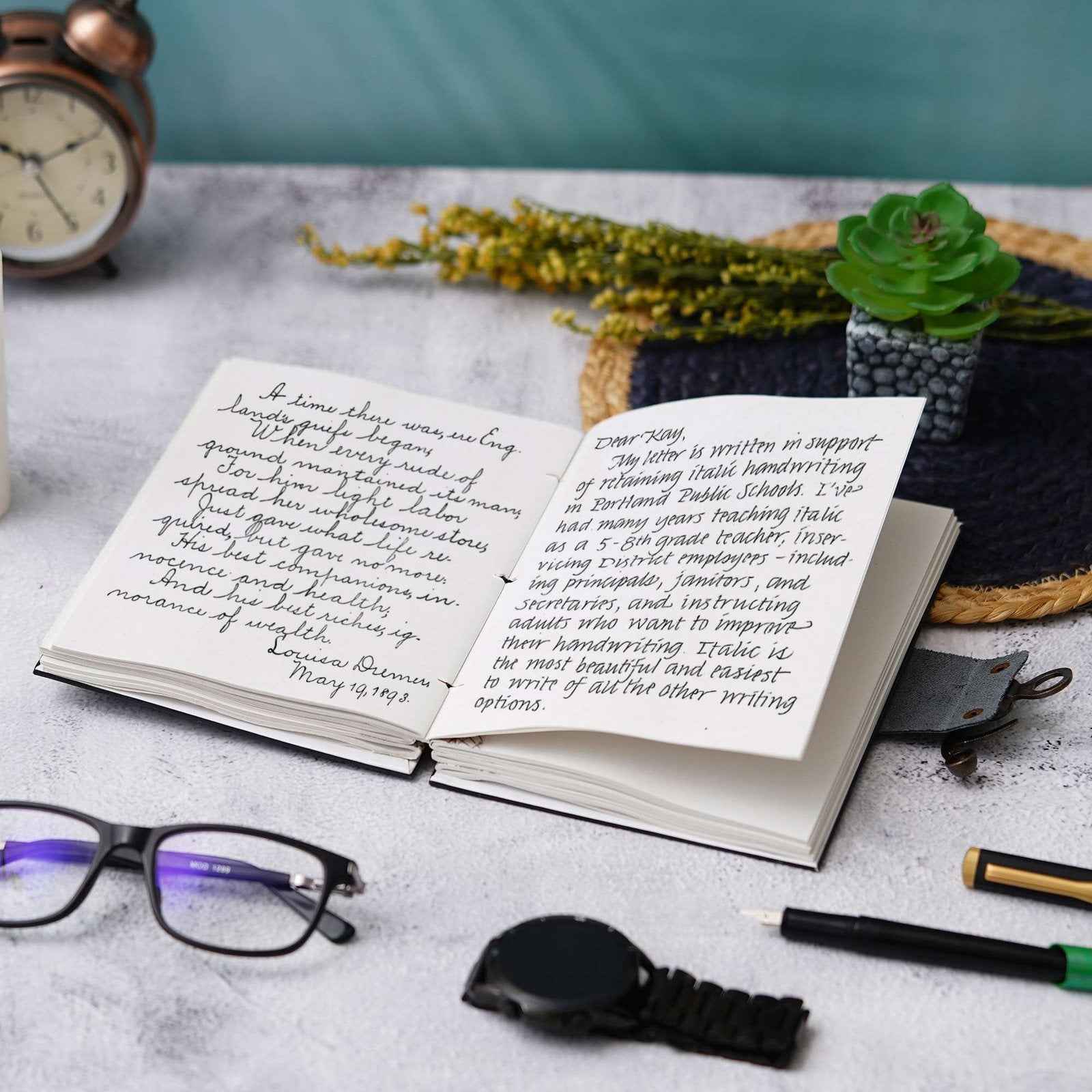 Handmade Printed Cardboard Journal Diary with Buckle Lock-200 Pages Notepad For Men and Women -7