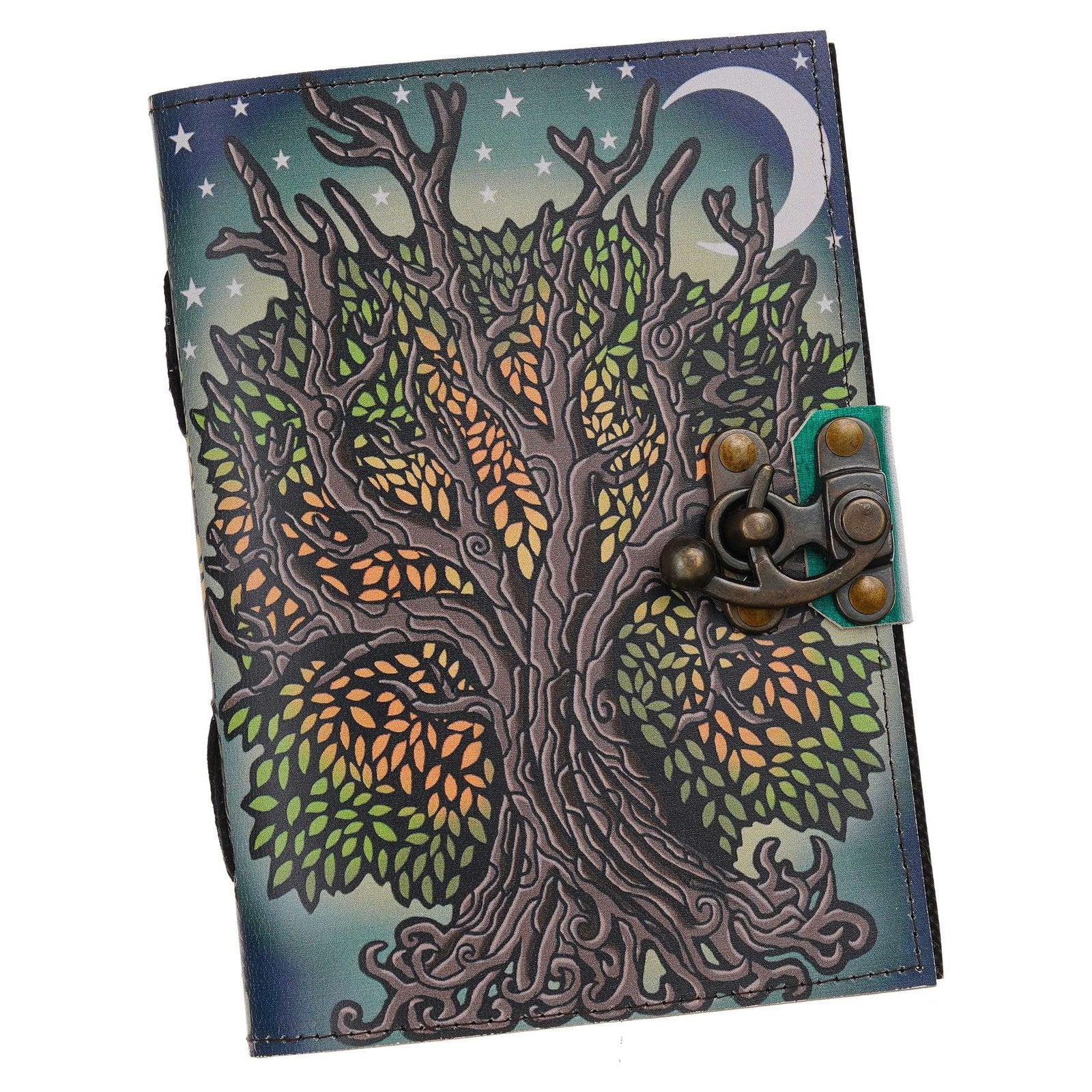 Vintage Handmade Genuine Leather Journal-Premium Antique Lock Closure-200 Handmade White Pages -38 - Navkar Handicrafts