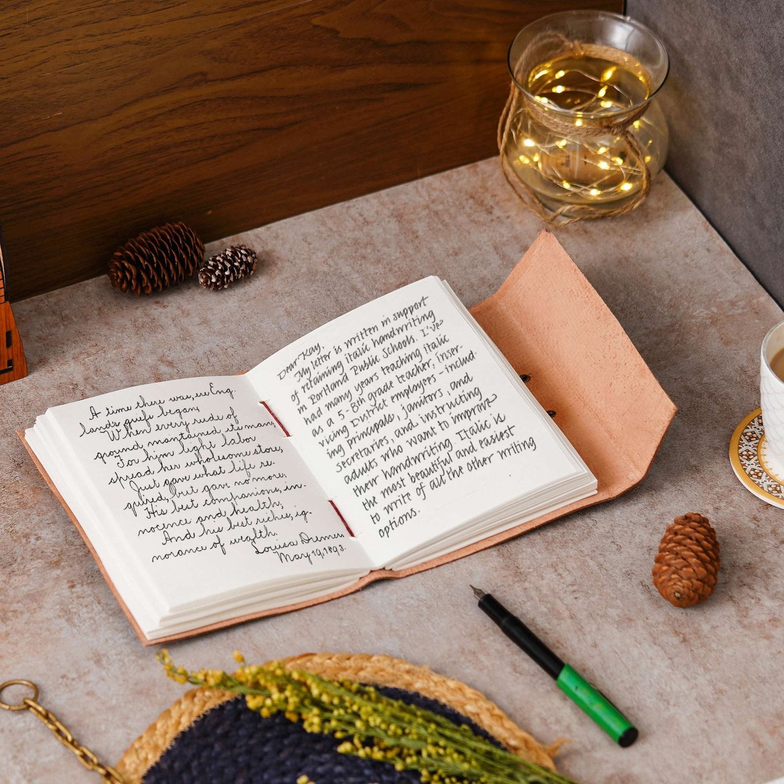 Vintage Handmade Genuine Leather Journal-Premium Antique Lock Closure-200 Handmade White Pages -9 - Navkar Handicrafts