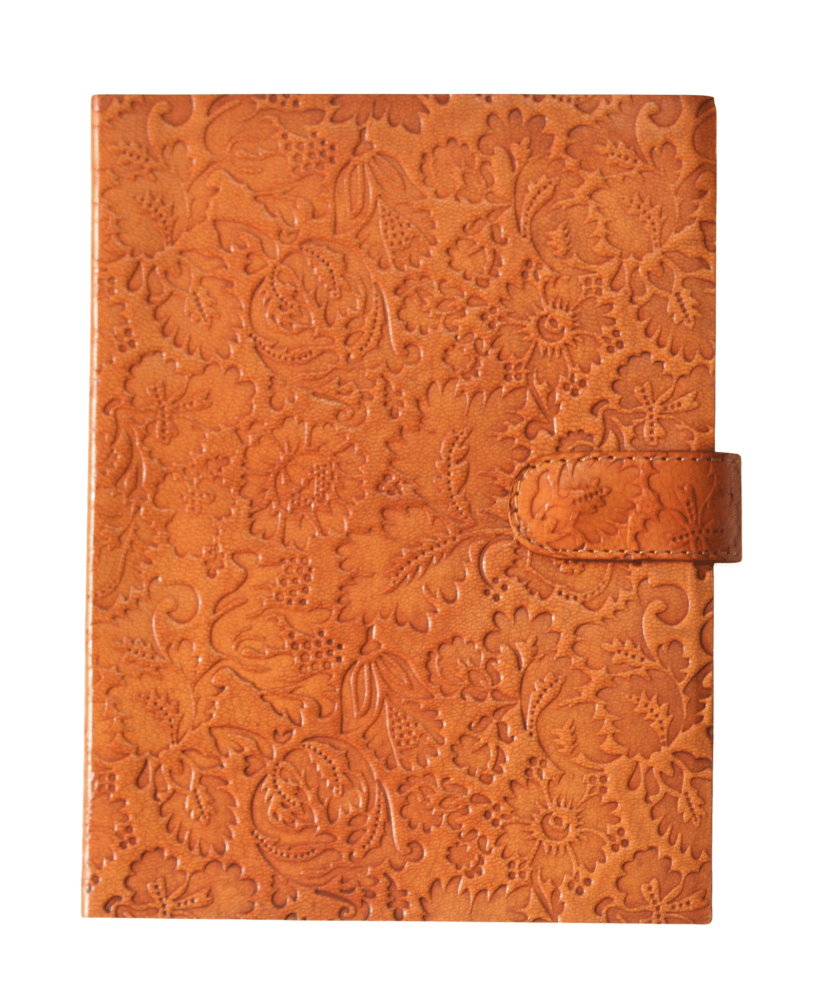 Vintage Handmade Genuine Leather Journal-Premium Antique button Closure-200 Handmade White Pages -4