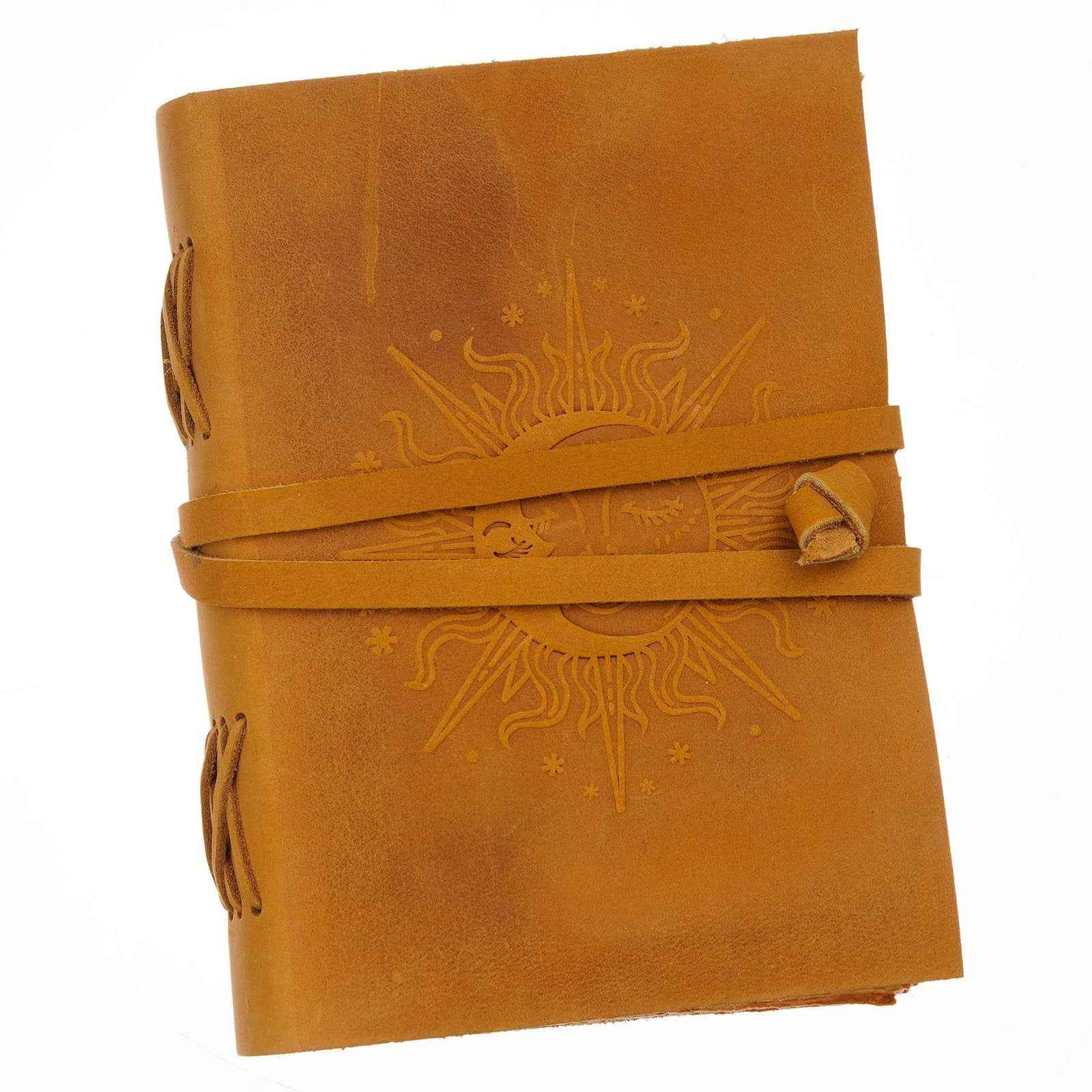 Handmade Printed Cardboard Journal Diary with Buckle Lock-200 Pages Notepad For Men and Women -15