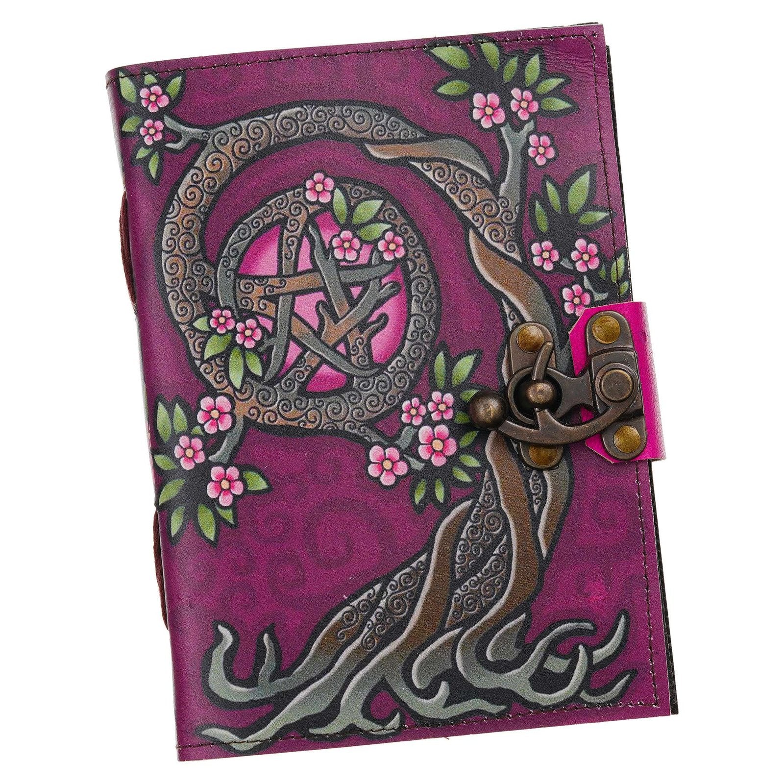 Vintage Handmade Genuine Leather Journal-Premium Antique Lock Closure-200 Handmade White Pages -13 - Navkar Handicrafts