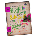 Handmade Printed Cardboard Journal Diary with Buckle Lock-200 Pages Notepad For Men and Women -2