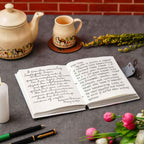 Handmade Printed Cardboard Journal Diary with Buckle Lock-200 Pages Notepad For Men and Women -3