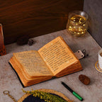 Vintage Handmade Genuine Leather Journal-Premium Antique Lock Closure-200 Handmade Brown Pages -2