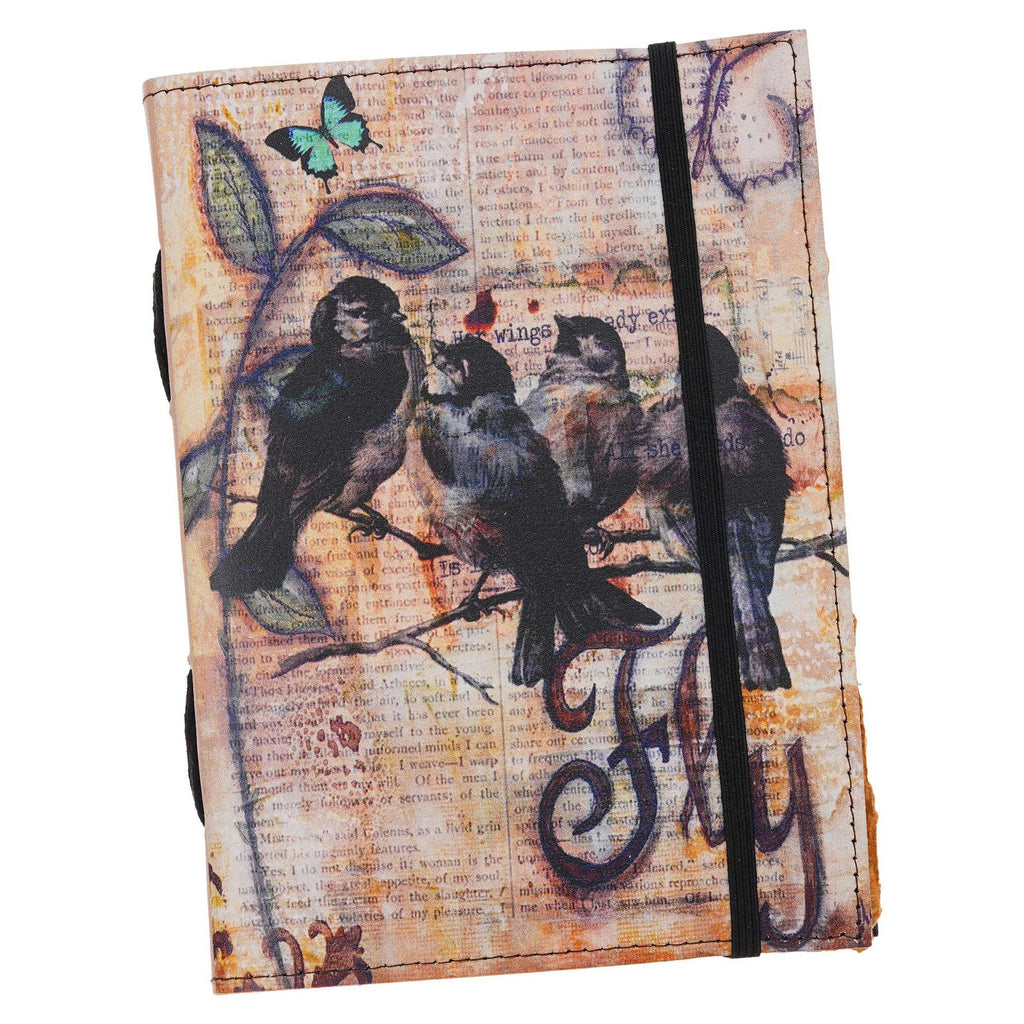 Vintage Handmade Genuine Leather Journal-Premium Antique String Closure-200 Handmade Brown Pages -3 - Navkar Handicrafts