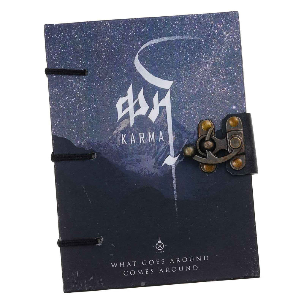 Handmade Printed Cardboard Journal Diary with Buckle Lock-200 Pages Notepad For Men and Women -6