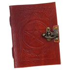 Vintage Handmade Genuine Leather Journal-Premium Antique Lock Closure-200 Handmade White Pages -18 - Navkar Handicrafts