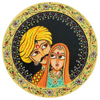 Pichwai Cow-Nature Theme-Wooden Wall Plate for Home Decor (12x12 Inches)