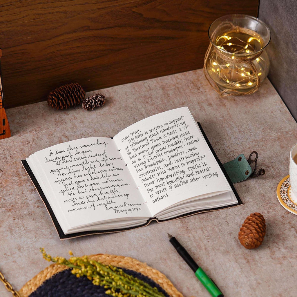 Vintage Handmade Genuine Leather Journal-Premium Antique Lock Closure-200 Handmade White Pages -39 - Navkar Handicrafts