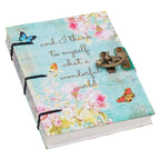 Handmade Printed Cardboard Journal Diary with Buckle Lock-200 Pages Notepad For Men and Women -4