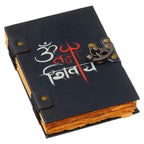 Handmade Printed Cardboard Journal Diary with Buckle Lock-200 Pages Notepad For Men and Women -8