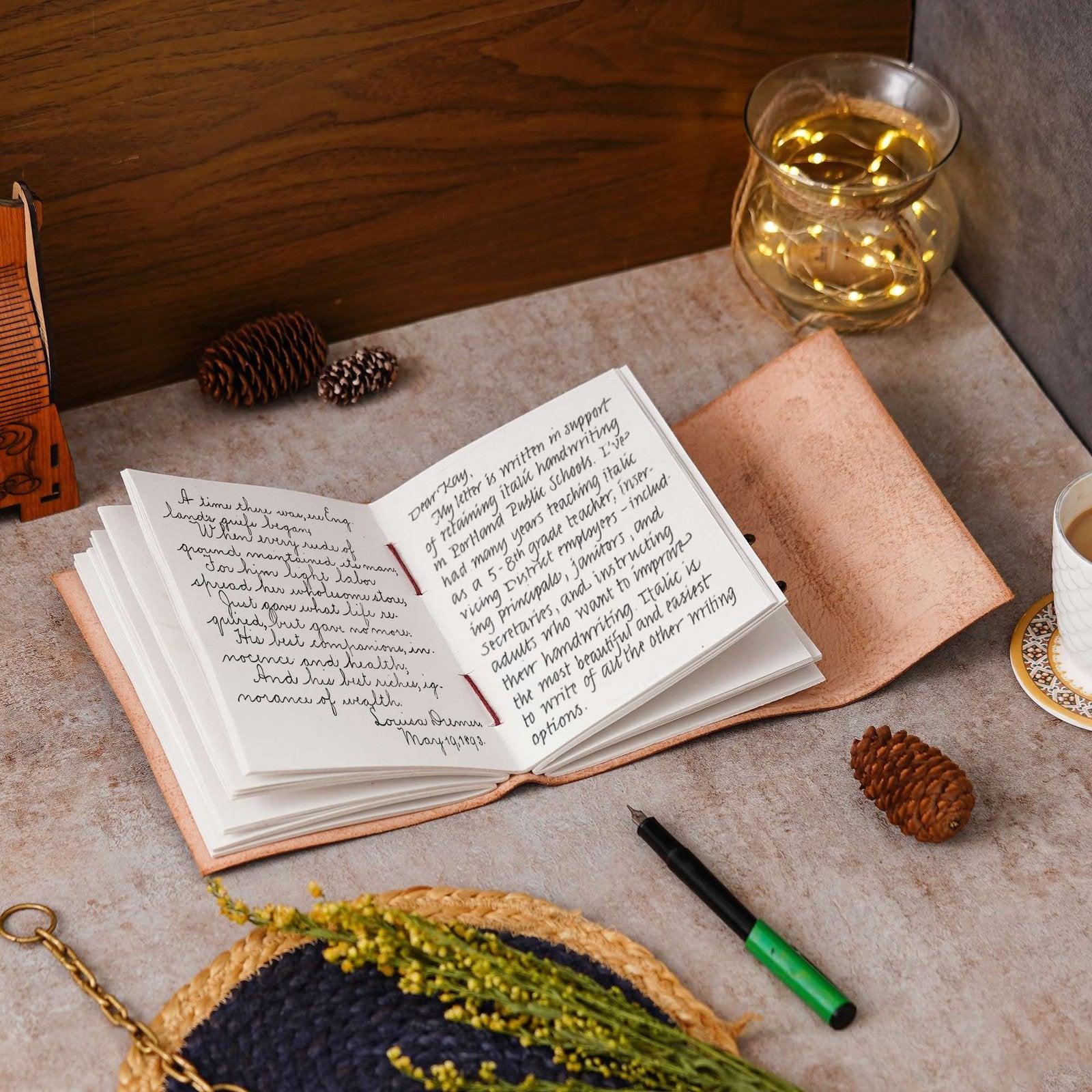 Vintage Handmade Genuine Leather Journal-Premium Antique Lock Closure-200 Handmade White Pages -15 - Navkar Handicrafts