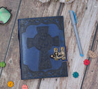 Leather Journal Diary with metal lock vintage Journal handmade 200 pages white unruled|travel Diary|personal journal -10