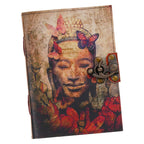 Vintage Handmade Genuine Leather Journal-Premium Antique Lock Closure-200 Handmade White Pages -24 - Navkar Handicrafts