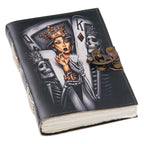 Vintage Handmade Genuine Leather Journal-Premium Antique Lock Closure-200 Handmade White Pages -12 - Navkar Handicrafts