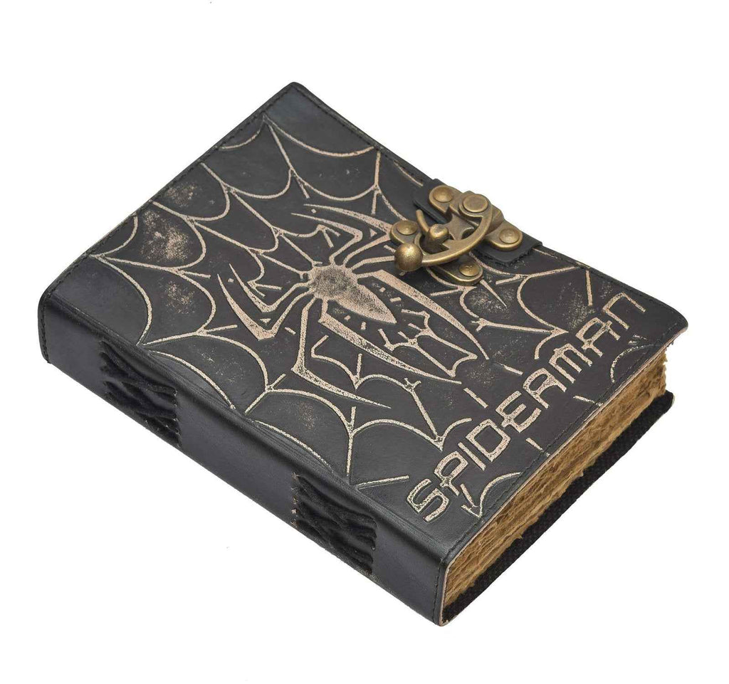 Genuine Leather Diary-Vintage Handmade Leather Journal-Premium Antique LOCK Closure-200 Handmade Deckle Edge Antique Pages -20