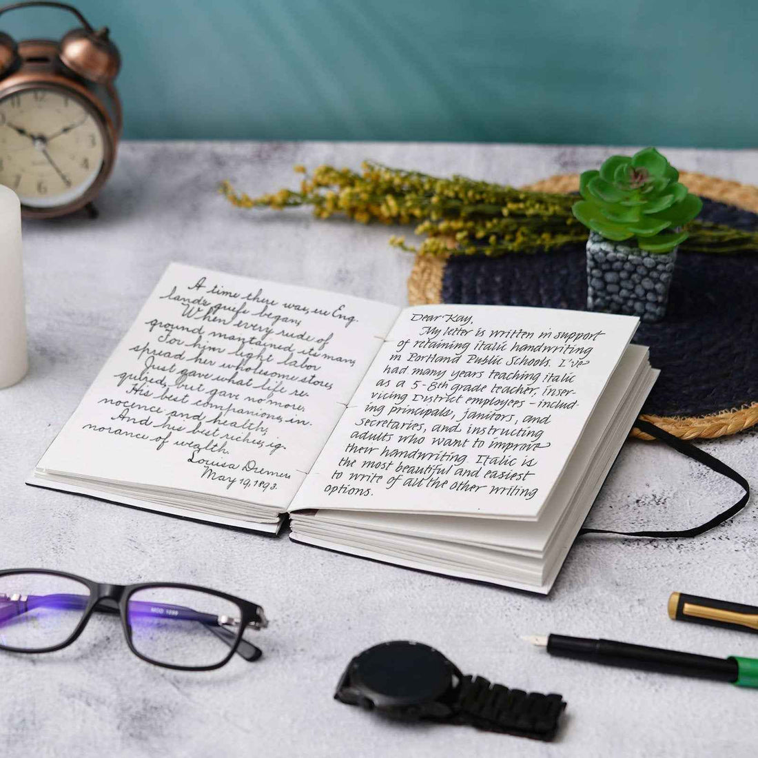 Handmade Classic Printed Cardboard Writing Diary for Different Purposes String Closure -2