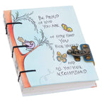 Handmade Printed Cardboard Journal Diary with Buckle Lock-200 Pages Notepad For Men and Women -11