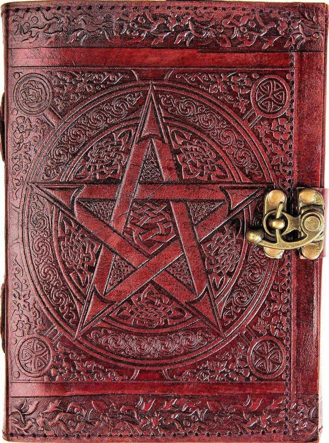 Leather Journal Diary with metal lock vintage Journal handmade 200 pages white unruled|travel Diary|personal journal -14