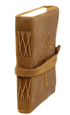 Leather Journal Diary with Premium Antique String Closure vintage Journal handmade 200 pages white unruled|travel Diary|personal journal -7 - Navkar Handicrafts