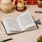 Vintage Handmade Genuine Leather Journal-Premium Antique Lock Closure-200 Handmade White Pages -27 - Navkar Handicrafts