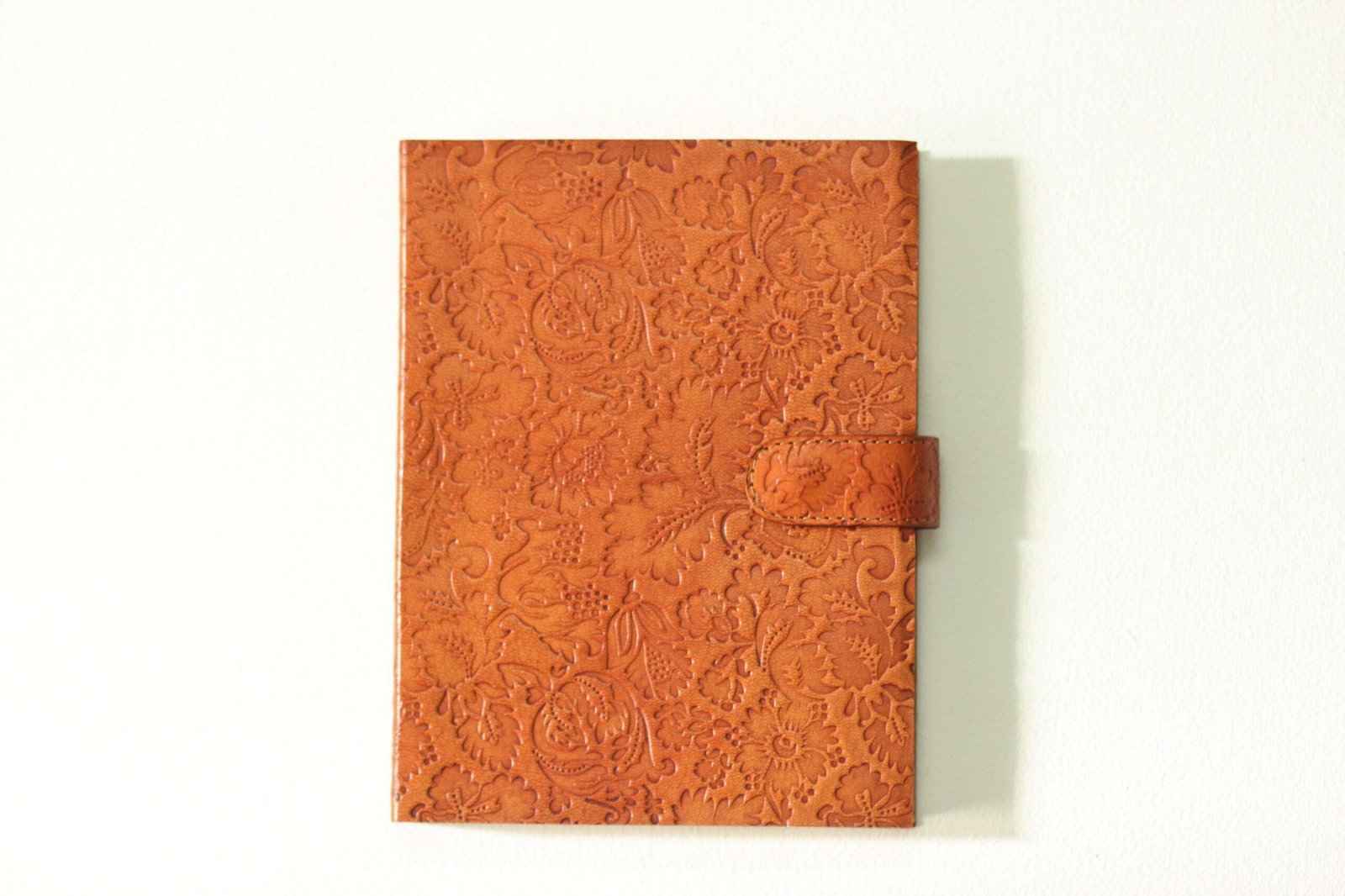 Vintage Handmade Genuine Leather Journal-Premium Antique button Closure-200 Handmade White Pages -4