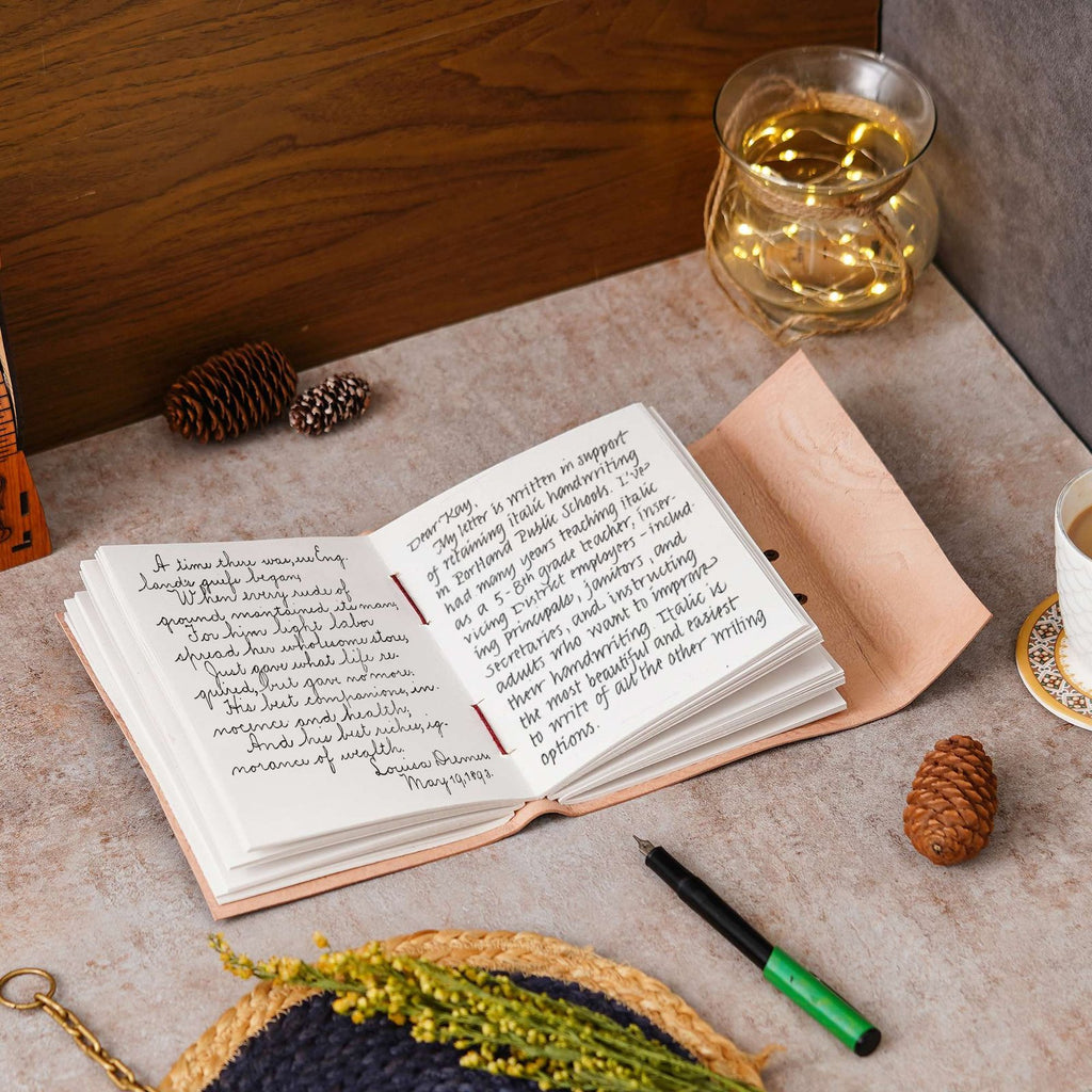 Vintage Handmade Genuine Leather Journal-Premium Antique Lock Closure-200 Handmade White Pages -6 - Navkar Handicrafts