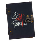 Handmade Printed Cardboard Journal Diary with Buckle Lock-200 Pages Notepad For Men and Women -8