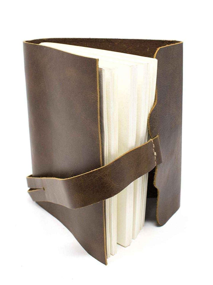 Leather Journal Diary with Premium Antique String Closure vintage Journal handmade 200 pages white unruled|travel Diary|personal journal -1