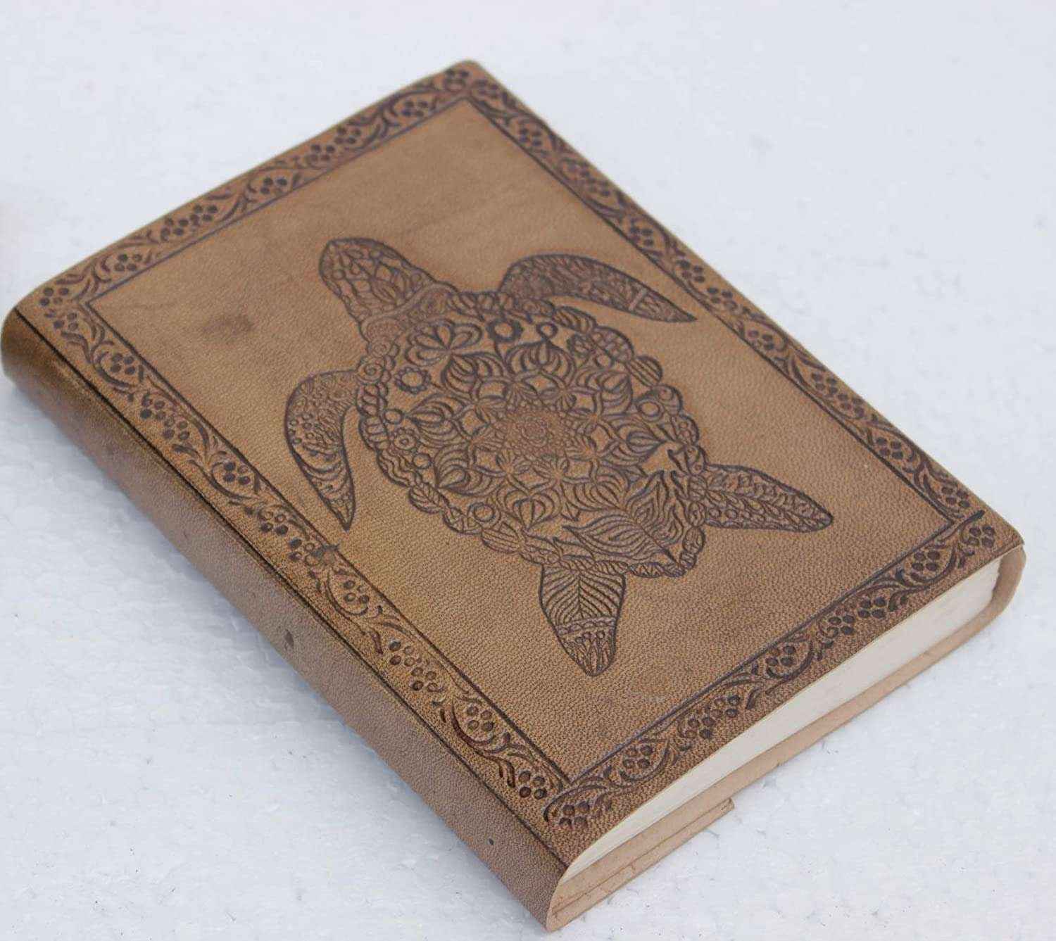 Leather Journal Diary with metal lock vintage Journal handmade 200 pages white unruled|travel Diary|personal journal -15