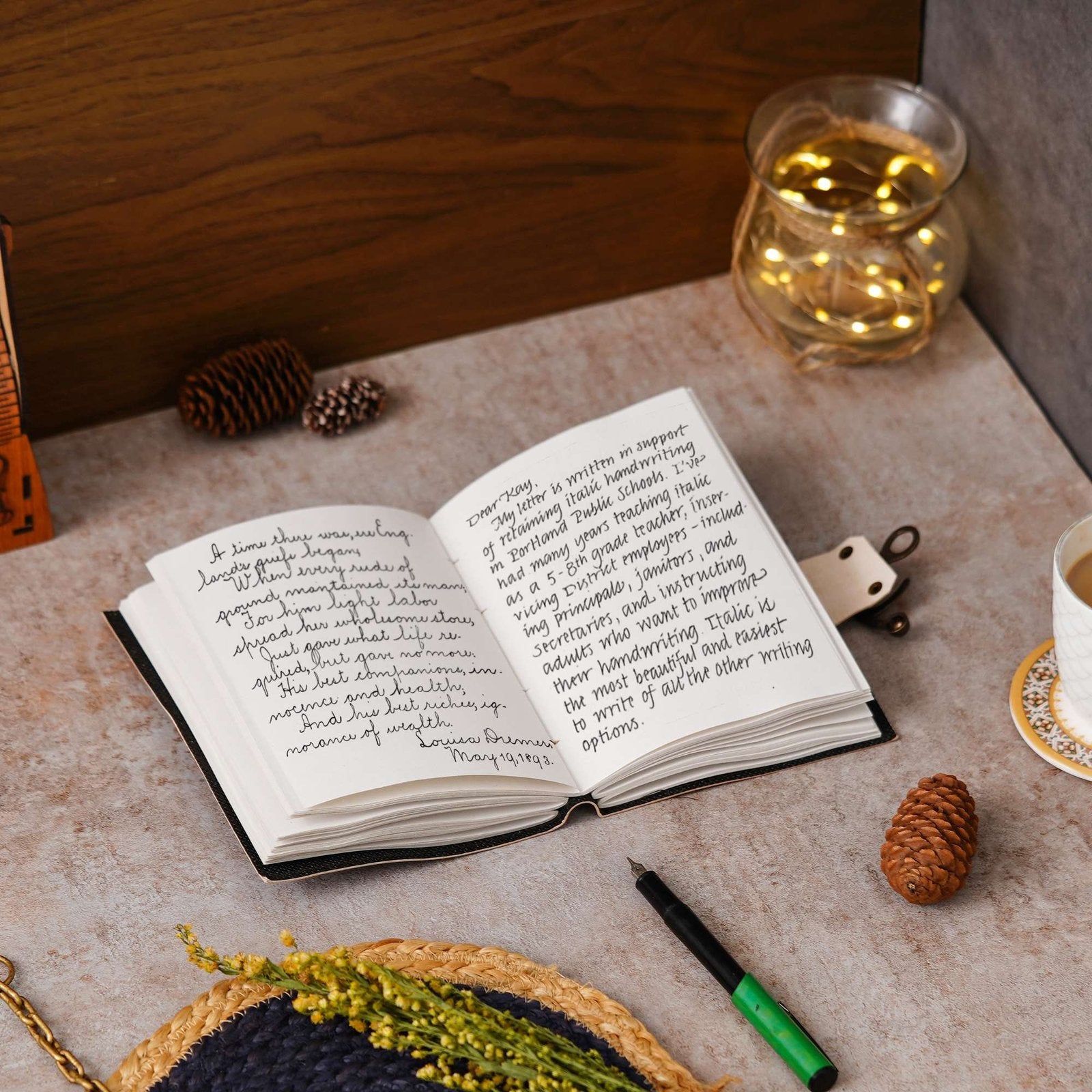 Vintage Handmade Genuine Leather Journal-Premium Antique Lock Closure-200 Handmade White Pages -26 - Navkar Handicrafts