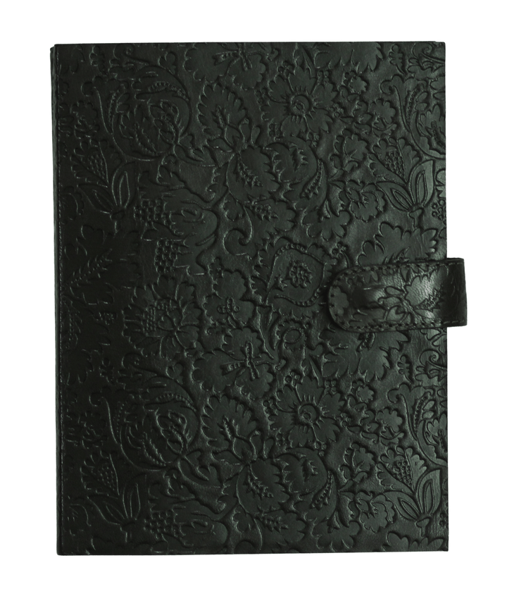 Vintage Handmade Genuine Leather Journal-Premium Antique button Closure-200 Handmade White Pages -3