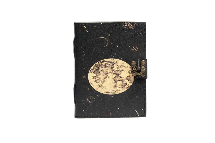 Genuine Leather Diary-Vintage Handmade Leather Journal-Premium Antique LOCK Closure-200 Handmade Deckle Edge Antique Pages -12