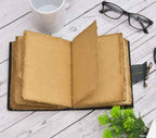 Genuine Leather Diary-Vintage Handmade Leather Journal-Premium Antique LOCK Closure-200 Handmade Deckle Edge Antique Pages -20