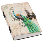 Vintage Handmade Genuine Leather Journal-Premium Antique Lock Closure-200 Handmade White Pages -25 - Navkar Handicrafts