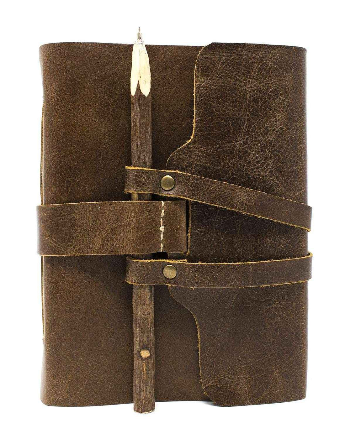 Leather Journal Diary with Premium Antique String Closure vintage Journal handmade 200 pages white unruled|travel Diary|personal journal -1