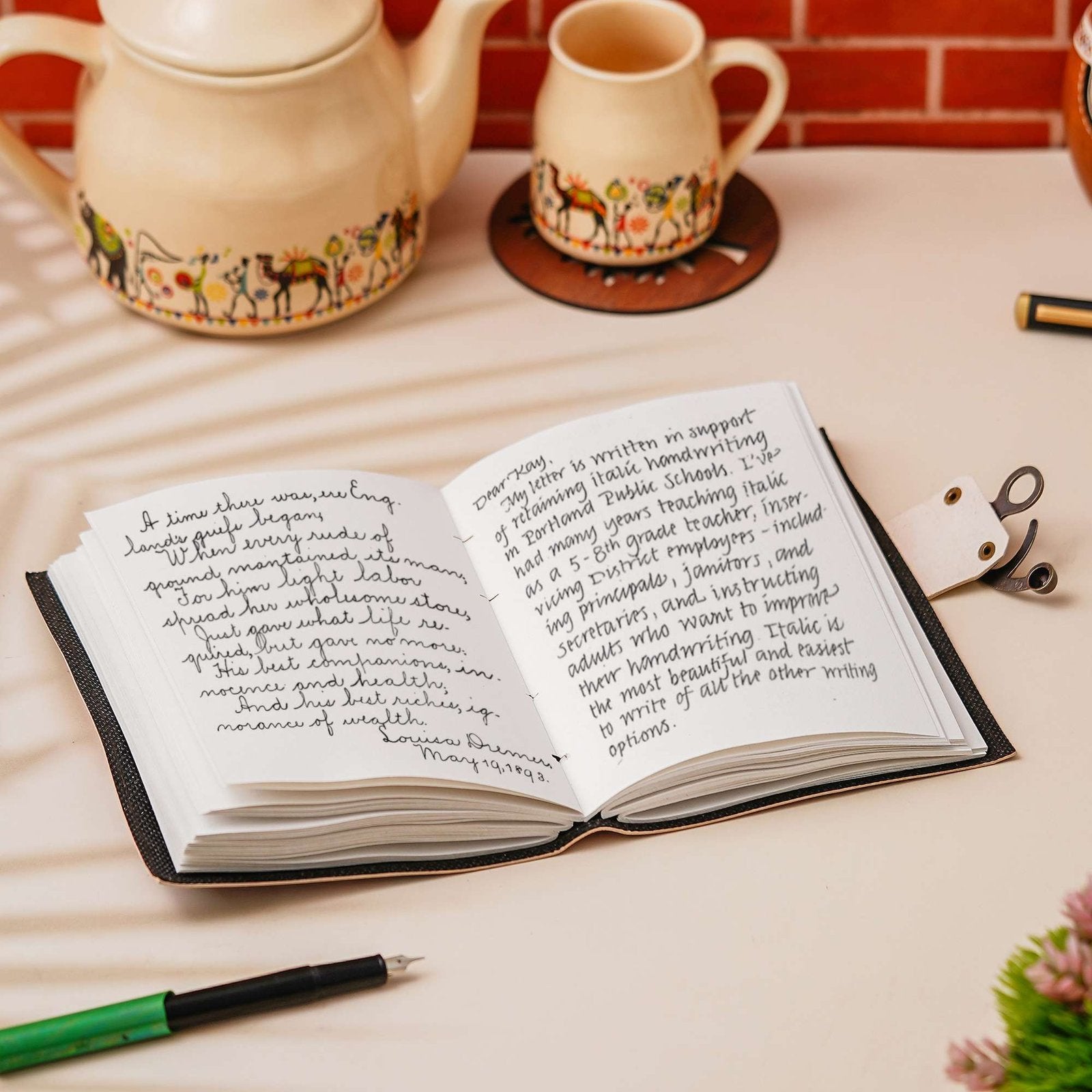 Vintage Handmade Genuine Leather Journal-Premium Antique Lock Closure-200 Handmade White Pages -36 - Navkar Handicrafts