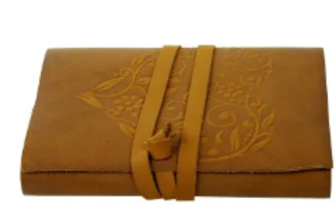 Leather Journal Diary with Premium Antique String Closure vintage Journal handmade 200 pages white unruled|travel Diary|personal journal -8 - Navkar Handicrafts