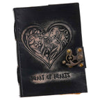 Vintage Handmade Genuine Leather Journal-Premium Antique Lock Closure-200 Handmade Brown Pages -5