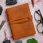 Vintage Handmade Genuine Leather Journal-Premium Antique String Closure-200 Handmade White Pages -4 - Navkar Handicrafts