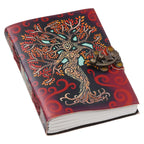 Vintage Handmade Genuine Leather Journal-Premium Antique Lock Closure-200 Handmade White Pages -26 - Navkar Handicrafts