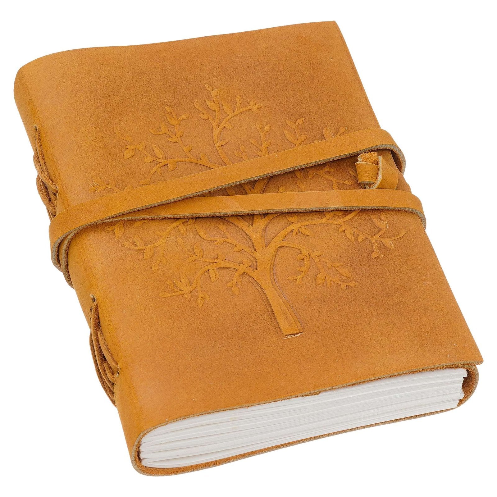 Vintage Handmade Genuine Leather Journal-Premium Antique String Closure-200 Handmade White Pages -4 - Navkar Handicrafts