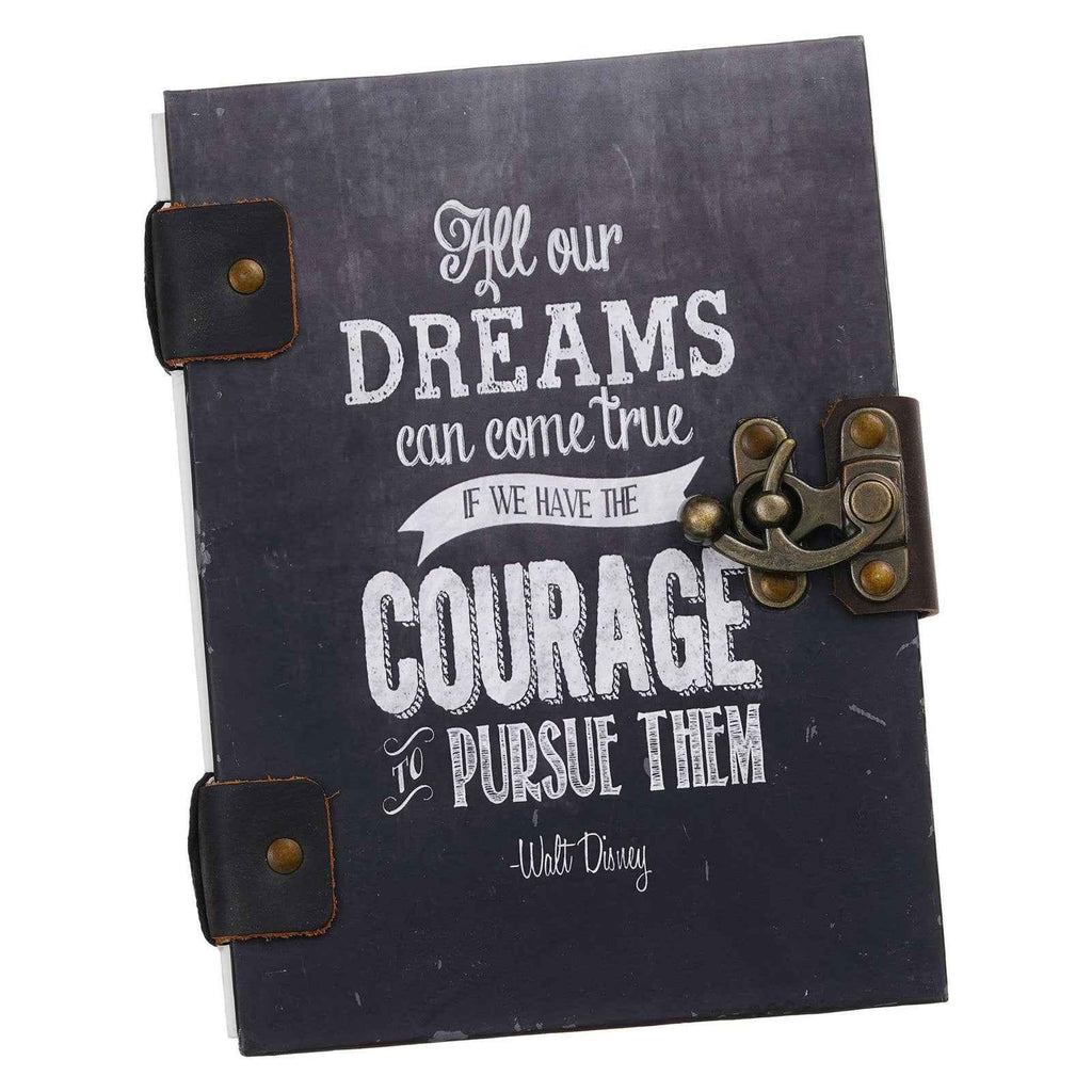 Handmade Printed Cardboard Journal Diary with Buckle Lock-200 Pages Notepad For Men and Women -14