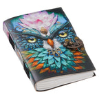 Vintage Handmade Genuine Leather Journal-Premium Antique Lock Closure-200 Handmade White Pages -27 - Navkar Handicrafts