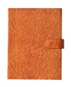 Vintage Handmade Genuine Leather Journal-Premium Antique button Closure-200 Handmade White Pages -4